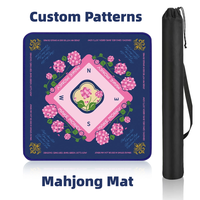 Tapis de Mahjong Américain Personnalisé Pliable Portable Antidérapant Résistant à l'Usure Design Minimaliste Moderne pour Usage Ludique