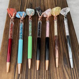 Penjualan laris pena CIP kristal pena kuarsa batu mentah bahan berbeda pena untuk hadiah penyembuhan - Product Image 1