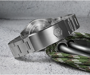 San Martin นาฬิกาข้อมือผู้ชาย, นาฬิกาข้อมือกลไกอัตโนมัติหรูหรา38มม. กันน้ำได้ยาว200เมตร NH34ไพลิน BGW-9เรืองแสง - Product Image 5