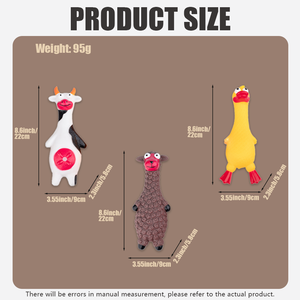 Üretici Toptan Satış Karikatür Ses Çıkaran İnteraktif Çiğneme Köpek Oyuncakları Su Geçirmez Vinil Malzeme Her Boyutta Köpekler İçin İnek Koyun Ördek - Product Image 2