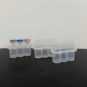 Venta al por Mayor de Cajas y Soportes de Plástico Transparente PP Rectangulares de 3 ml y 3 Piezas para Uso Médico en Infusiones - Product Image 1