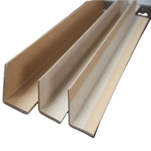 Marrón de cartón corrugado ángulos borde juntas de Papel Kraft de Protector de borde de embalaje de papel protectores de esquina