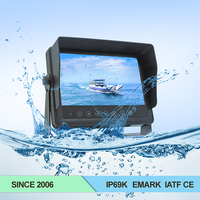 ISO Factory 10.1 pouces IP69K étanche moniteur de voiture 4 canaux moniteur d'entrée vidéo AHD écran Bus camion moniteur