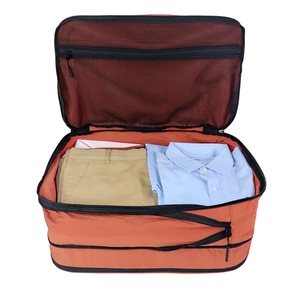Sac de rangement de voyage personnalisé, organiseur de bagages portable, ensemble de rangement pour valise, pochette pliable compressible en mesh pour vêtements et chaussures Z09-L - Product Image 1