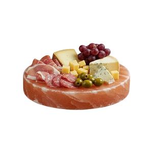 Plaque de cuisson en sel de roche de l'Himalaya, forme ronde, technique de sculpture à la main durable, certifiée ISO/KOSHER/HACCAP pour la cuisine, le barbecue, souvenir - Product Image 1