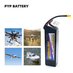 כוח רועש 6s 22.2v 5000mah 80c סוללה נטענת מוצק למצברים 330 גרם 1000 קל משקל - Product Image 2