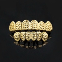 Bijoux Hip Hop en laiton plaqué or véritable 18 carats, finition brillante