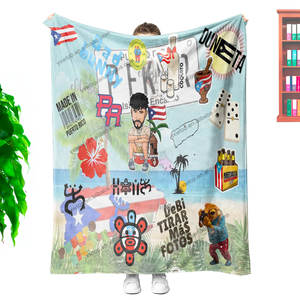 Nouvelle arrivée Album personnalisé <span class=keywords><strong>Bad</strong></span> Rabbit Boy Debi Tirar Mas Fotos DTMF couverture de fourrure couverture chaude pour canapé-lit canapé - Product Image 1