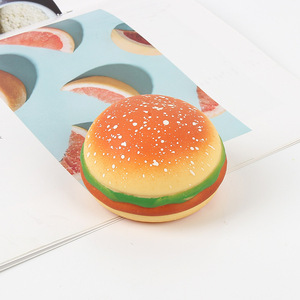 High Quality TPR Simulation Food Hamburgers <b>Squishy</b> Stress Balls Flour Filling Slow Return Squeeze Stress Relieve Toys for Kids - Product Image 6