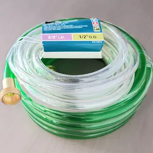 Tuyau transparent clair en plastique de tuyau de PVC flexible mou léger pour le liquide de l'eau