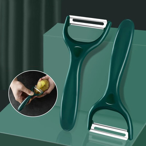 Pelador de Acero Inoxidable Multifuncional, Juego de Peladores de Frutas y Verduras para el Hogar, 3 Piezas - Product Image 3