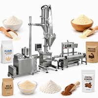Machine de remplissage semi-automatique à vis sans fin pour poudre sèche (farine, poudre) 50g, 500g, 5000g
