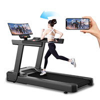 Equipo de Gimnasio Comercial, Caminadora Eléctrica de Lujo para Gimnasio, Máquina para Correr con Pantalla Grande, Portátil, Motor ABS de 3.0HP, Automática