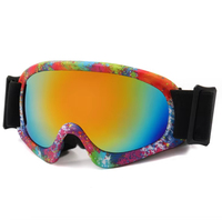 Nouvelles lunettes de patinage sur glace rose rouge personnalisées lunettes de ski de planche à neige pour enfants jeunes adolescents garçons et filles