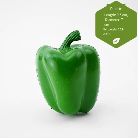 Plastic green pepper