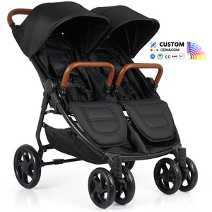 Passeggino Gemellare OEM&ODM per Bambini di Alta Qualità Leggero con Doppio Sedile Carrozzina per Due Bambini - Product Image 1