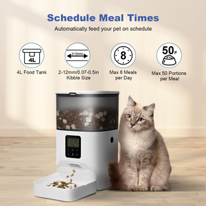 Factory Custom Raised Elevated Dog Cat Food Intelligent Bowl Wholesale Smart Automatic Pet Feeder With <b>Camera</b> APP Remote Control - Product Image 3