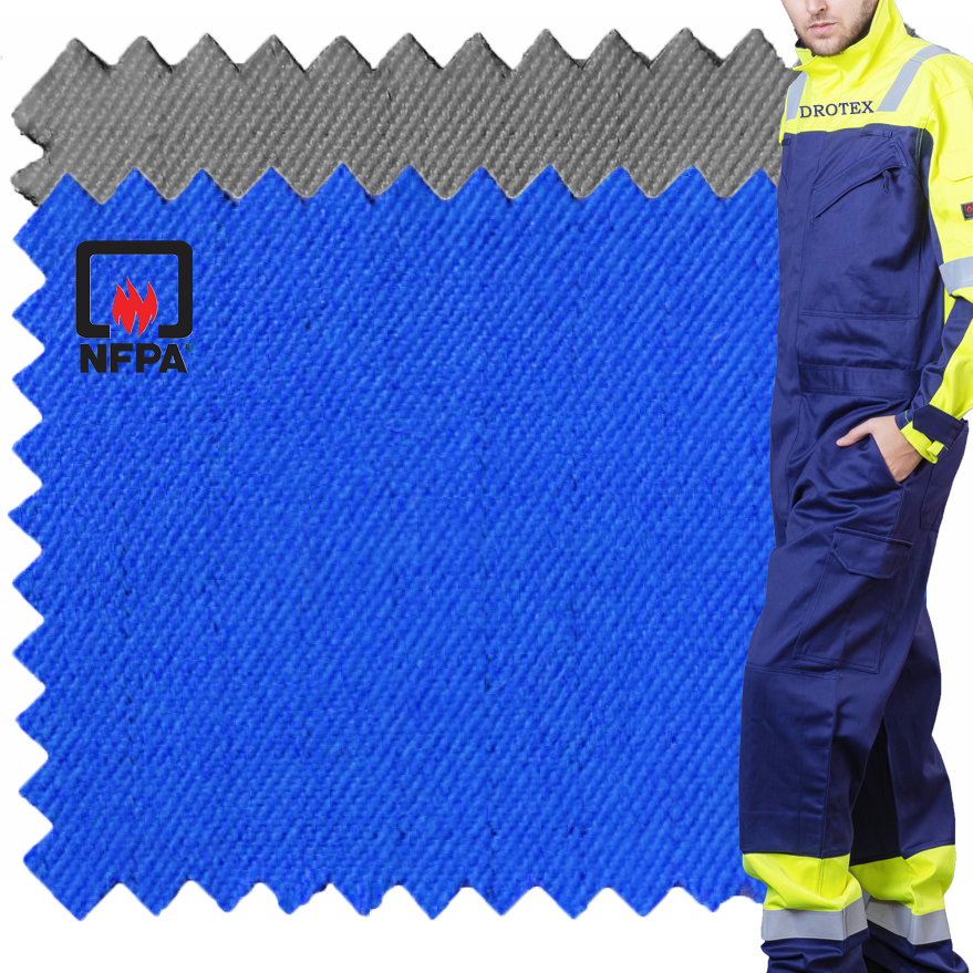 IMC270 coton modacrylique FR tissu ignifuge inhérent antistatique ignifuge pour vêtements résistants aux flammes