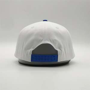 หมวกสแนปแบค5แผงแบบปรับแต่งโลโก้พีวีซีสีขาวหมวกแบบมีแถบติดด้านหลังหมวกฮิปฮอปจำนวนมาก - Product Image 4