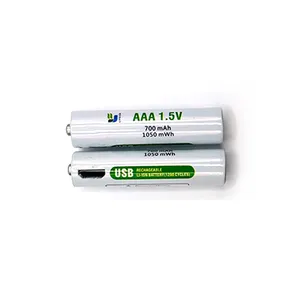 Lâu dài 1.5V 1050mAh AAA Kích thước Lithium-ion có thể sạc lại lithium có thể sạc lại pin, thích hợp để sử dụng với bộ sạc