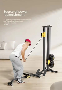 Multifunktionale Smith-Maschine mit Ruderstation, High-Pulley-System und Hantelablage für Ganzkörper-Heimtraining und Kraftaufbau - Product Image 4