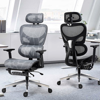 Mobilier de bureau moderne et confortable, fauteuil de bureau ergonomique en maille, réglable en hauteur, pivotant, pour chef de direction