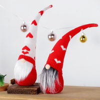 Peluche Rudolph Saint-Valentin en promotion, peluche Rudolph personnalisée douce, adorable décoration de table de Noël, peluche gnome Rudolph