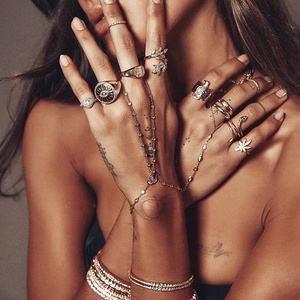 LOZRUNVE <span class=keywords><strong>Anello</strong></span> <span class=keywords><strong>da</strong></span> <span class=keywords><strong>Mignolo</strong></span> Chevalier di Lusso <span class=keywords><strong>da</strong></span> Donna in <span class=keywords><strong>Argento</strong></span> Sterling con Pavé Completo di Zirconi Cubici - Product Image 2