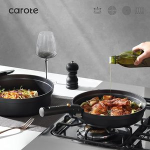 Geling nhà máy tùy chỉnh màu đen không dính RV bếp <span class=keywords><strong>Cookware</strong></span> sets bán buôn 20 cái chất lượng cao cảm ứng nấu ăn chậu và chảo Bộ - Product Image 6