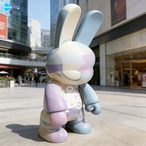 Statue d'ours en résine grandeur nature personnalisée, technique de glaçage tendance, modèle pour la décoration intérieure - Product Image 2