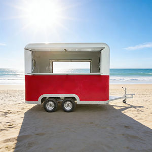 Chariot alimentaire remorquable en acier inoxydable à 2 roues de 13 pieds avec éclairage LED pour marchés extérieurs, brochettes frites, thé au lait et autres snacks - Product Image 6