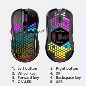 El Ratón Inalámbrico para Juegos con Iluminación RGB es Adecuado para Oficina y Negocios, Ratones para Juegos con Cable - Product Image 4