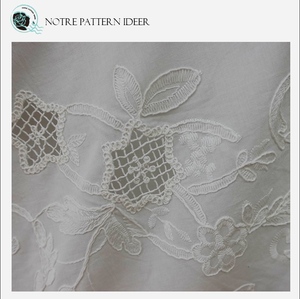 Nhà Máy Trực Tiếp Thoáng Khí Jacquard Bông Vải Ren 3D Thêu <span class=keywords><strong>Terry</strong></span> Cho Phụ Nữ Của Dresses Nhà Dệt May Dệt Kỹ Thuật - Product Image 5