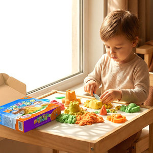 Arena Mágica Educativa para Niños, Recipientes Sensoriales Impermeables, Multicolor, Nunca se Mojan, Arena Hidrófuga para Construir Castillos de Arena - Product Image 4