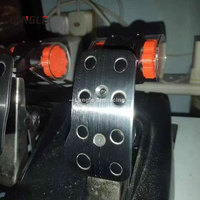 Kit de Simulación con Pedales Vibratorios, Cabina de Simulación de Carreras de Aluminio para Casa y Exteriores, Volante de Carreras USB Plug and Play