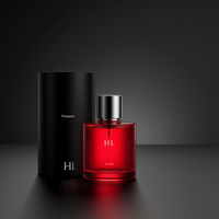 Vente en gros mini flacons de parfum en verre de luxe 30/50/100ml vaporisateur de recharge unique verre coloré vide avec boîte de luxe