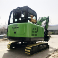 Excavatrice Fullwin 4 tonnes Machines de construction Cabine hydraulique sur chenilles Climatisation CE EURO 5 Mini pelleteuse Prix