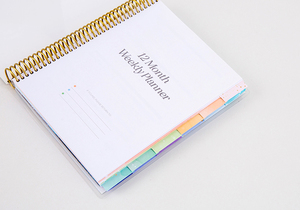 Agenda 2026-2027 B5 con Copertina Rigida in Lamina d'Oro, 13 Mesi, Design <span class=keywords><strong>a</strong></span> <span class=keywords><strong>Righe</strong></span>, Planner con Spirale - Product Image 3