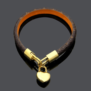 Braccialetto in pelle cuore con Logo di marca in acciaio inossidabile stile stile stile bracciale per <span class=keywords><strong>donna</strong></span> uomo - Product Image 2