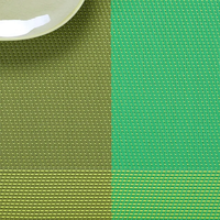 Napperons en vinyle tissé en PVC, résistants au lave-vaisselle, pour restaurant, fournisseur d'or, prix bas, vente en gros