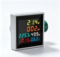 Meteran Daya Digital LCD Multi-Fungsi AD112-50FM 300V 100A Watt kWh PF Hz 48x48mm Panel Pengukur Energi