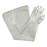 Guanti per Glove Box CSM con Eccellente Resistenza all'Ozono, Antiscivolo, Spessore 15MIL, Lunghezza 800mm, per Vaccini - Fornitore di Fabbrica
