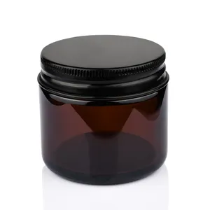 Lege Soja Wax Glazen Kaars Container 8Oz 250Ml Brede Mond Amber Glazen Kaarsenpot Met Schroef Metalen Gouden Deksel