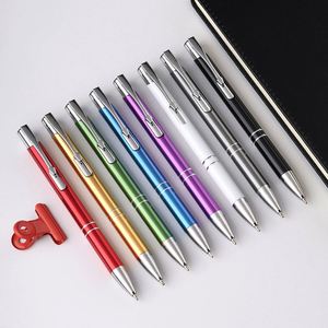 15 Wholesale Popular Promotional Gift Metallic Finished Barrel Aluminum Push Action Ball Point <b>Pen</b> Good for Custom Logo Mtp007 - Product Image 4