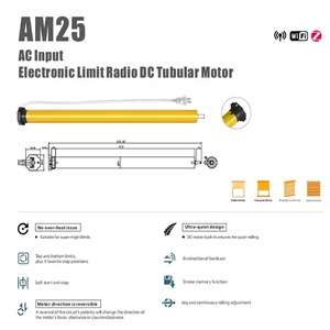 Cadena de persianas de alta calidad, Motor de <span class=keywords><strong>persiana</strong></span> Tubular de 25mm, Diy Smart para Motor de <span class=keywords><strong>persiana</strong></span> enrollable Zebra para <span class=keywords><strong>interruptor</strong></span> Tuya - Product Image 2