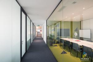 <span class=keywords><strong>Cloison</strong></span> de séparation de bureau <span class=keywords><strong>en</strong></span> verre et aluminium <span class=keywords><strong>amovible</strong></span> pleine <span class=keywords><strong>hauteur</strong></span> au design moderne pour salle de réunion - Product Image 2