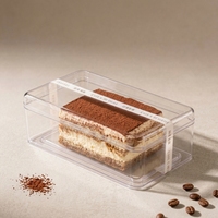 Boîte à gâteau transparente de qualité alimentaire, haute et pliable, pour anniversaire, mariage, fête, pâtisserie, emballage cadeau