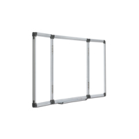 Tableau blanc magnétique pliable OEM FB04, cadre en aluminium anodisé, panneau arrière en acier galvanisé, portable