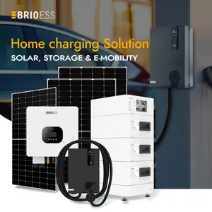 Brioess 5kw 10kW triphasé hybride Solarsystems batteriespeicher PV EV Charge, intelligemment combiné: solaire, stockage et e-mobilité