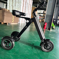 Scooter tricycle pliant ultra léger, tricycle pour adultes, mini tricycle électrique détachable et mobile